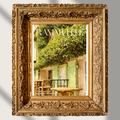 #041 Ramatuelle Wall Art Print - Mediterranean Café Terrace