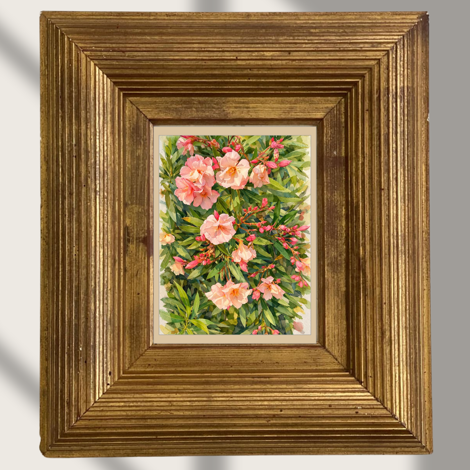 #048 Soft Pink Oleander Wall Art Print | Botanical Wall Decoration